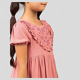 FIRFIRLI ŞİKE BEZİ ELBİSE