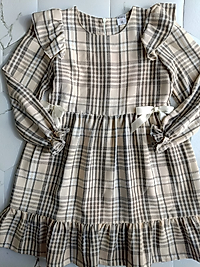 FIYONK DETAYLI KREP ELBISE