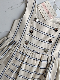 MAVI CIZGILI KETEN ELBISE