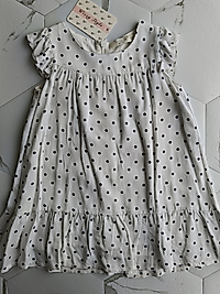 Puanlı viskoz elbise