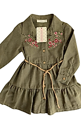 ÇİÇEKLİ KAŞE ELBİSE