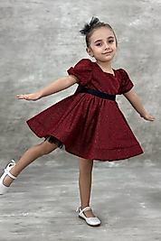 SİMLİ VALONLU ELBİSE