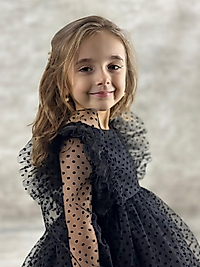 FIRFIRLI PUANLI ELBİSE