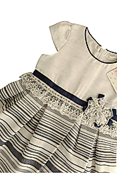 ÇİÇEK DETAYLI PAMUK ELBİSE