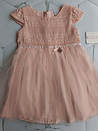 Tüllü dantel elbise