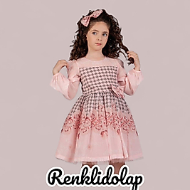 ÇİÇEKLİ ŞİFON ELBİSE