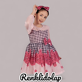 ÇİÇEKLİ ŞİFON ELBİSE