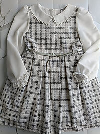 BEBE YAKALI TUVIT ELBİSE